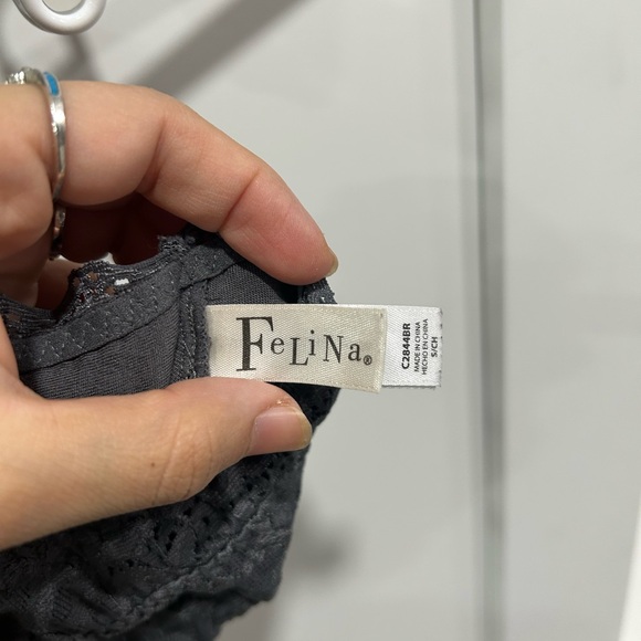 Felina Charcoal Lace Bralette - Picture 3 of 3